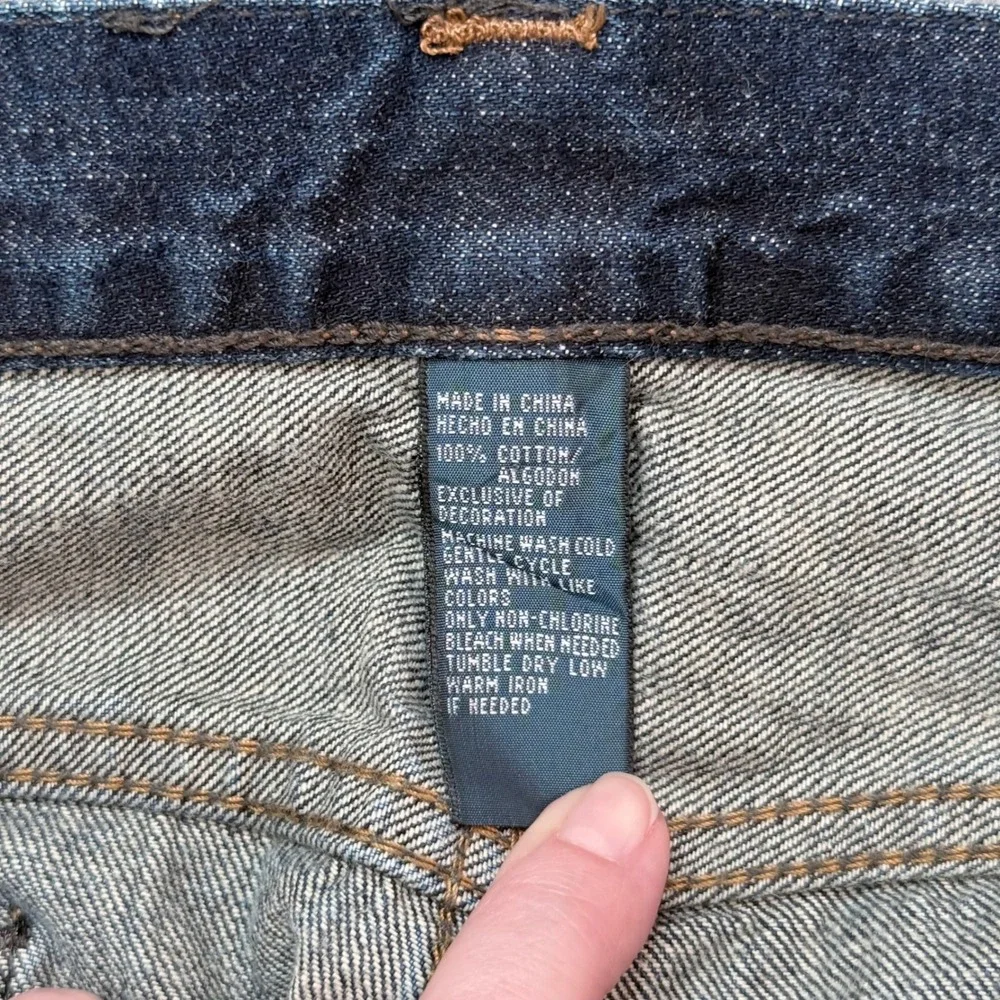 Polo Ralph Lauren Jeans Men 42x33 (tag32) Dark Wash Straight Leg Selvidge Denim - Picture 7 of 10